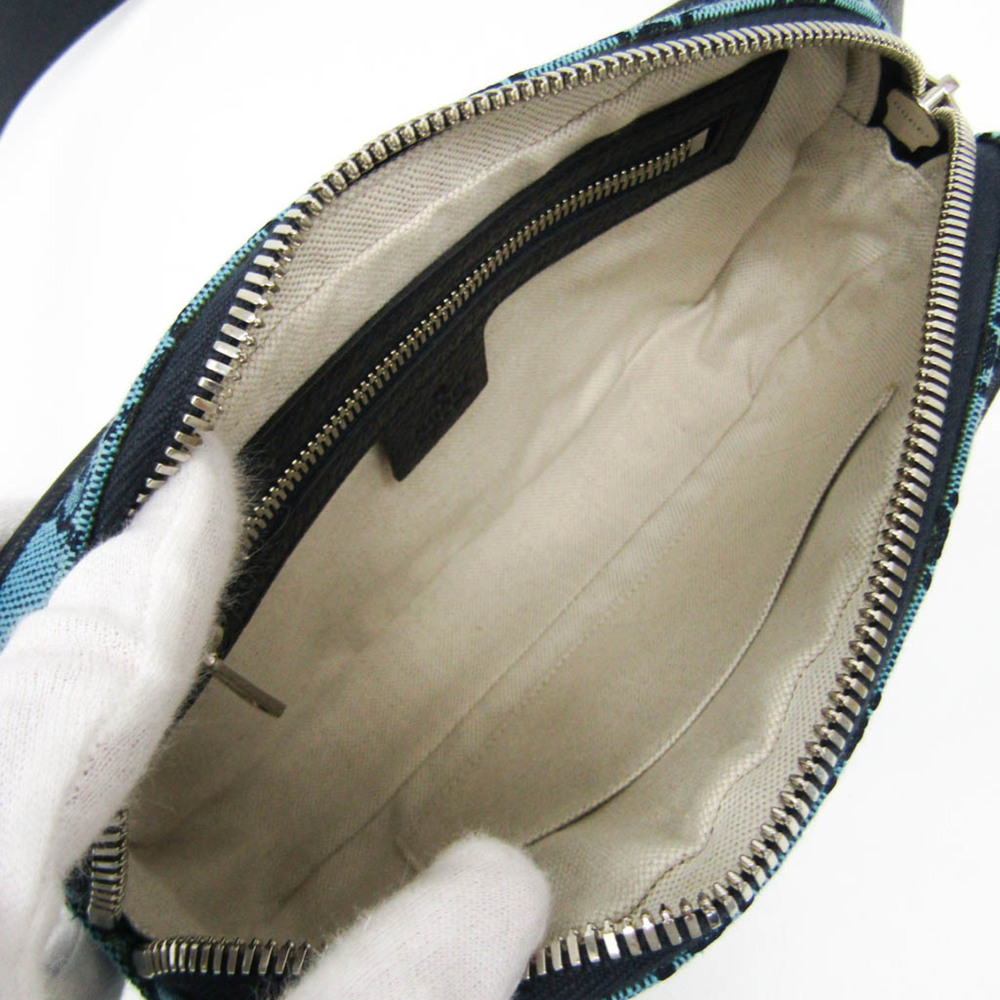 GUCCI Authentic Blue Leather Fanny Pack - Picture 3 of 12